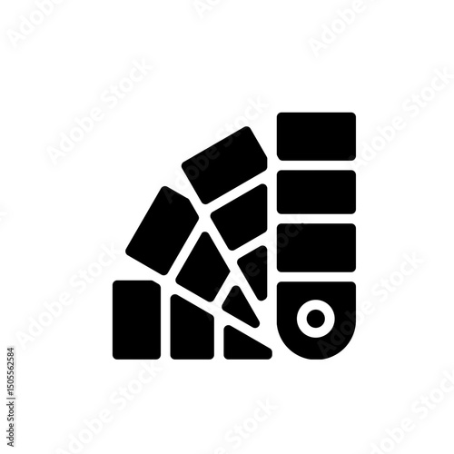 rotary ruler stationery glyph icon