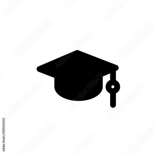 toga hat graduation glyph icon