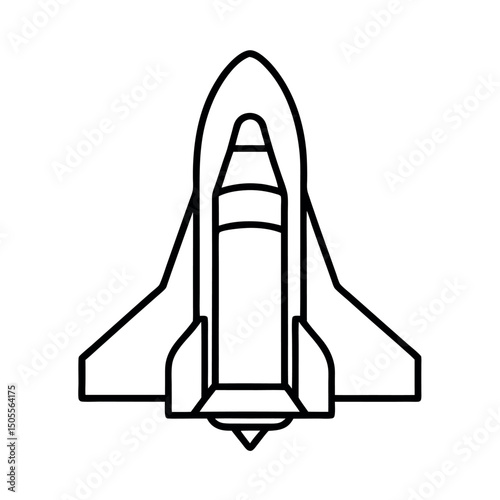 Space Shuttle Launch Line Art