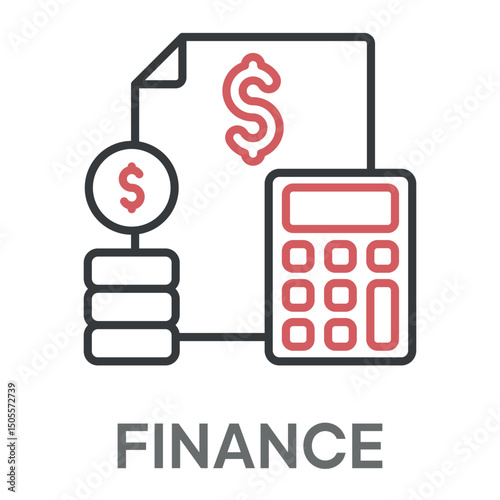 finance concept simple design icons, simple style design inspiration for any interface and purpose suitable for symbols and more