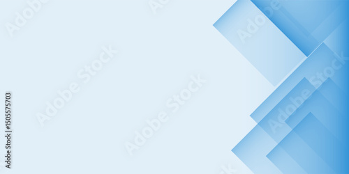 Animation of transparent blue and green triangles on the right side of a white background with space for text. Suitable as a background for opening titles or presentations. UHD 4K 4096x2160 video