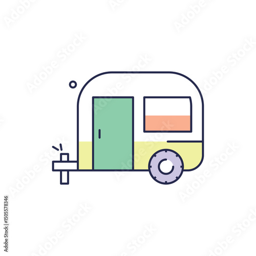 Caravan Icon vector