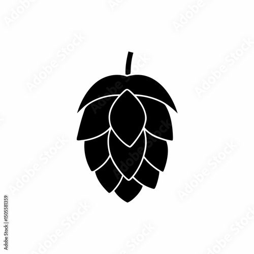 creative and simple minimal details Outline Hop Icon sign vector
