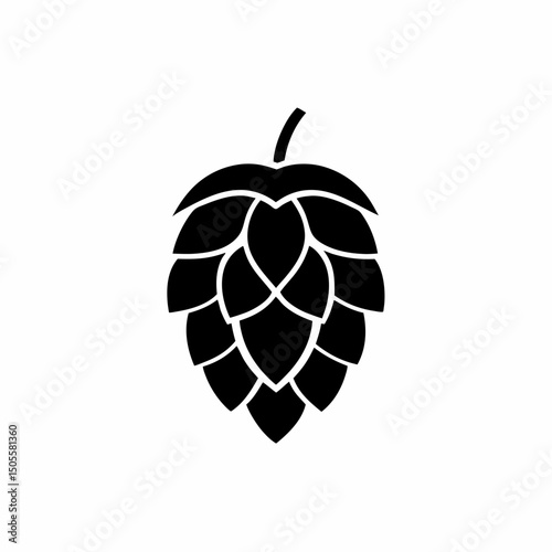 creative and simple minimal details Outline Hop Icon sign vector
