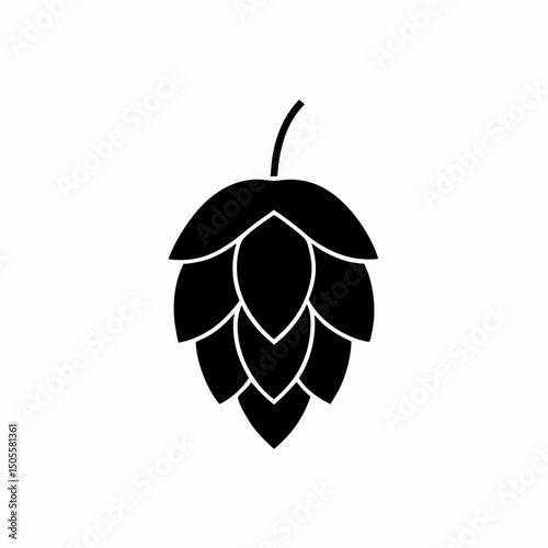 creative and simple minimal details Outline Hop Icon sign vector
