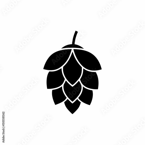 creative and simple minimal details Outline Hop Icon sign vector
