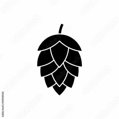 creative and simple minimal details Outline Hop Icon sign vector
