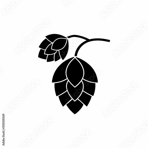 creative and simple minimal details Outline Hop Icon sign vector
