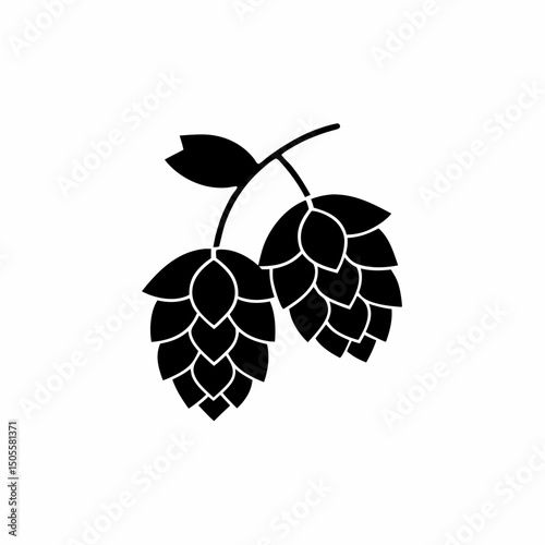 creative and simple minimal details Outline Hop Icon sign vector
