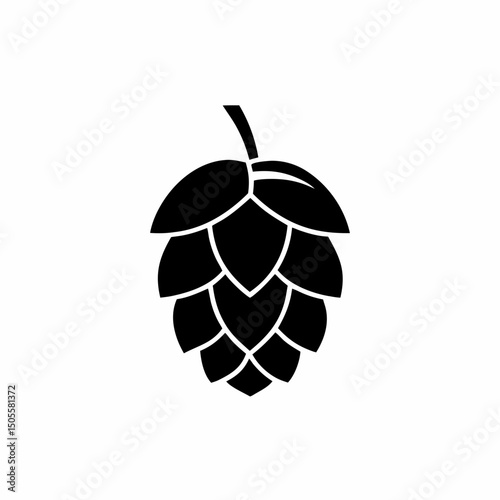 creative and simple minimal details Outline Hop Icon sign vector
