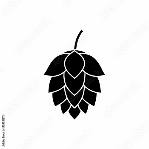 creative and simple minimal details Outline Hop Icon sign vector
