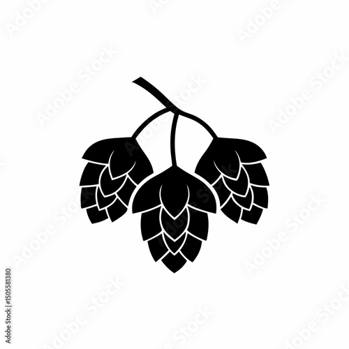 creative and simple minimal details Outline Hop Icon sign vector

