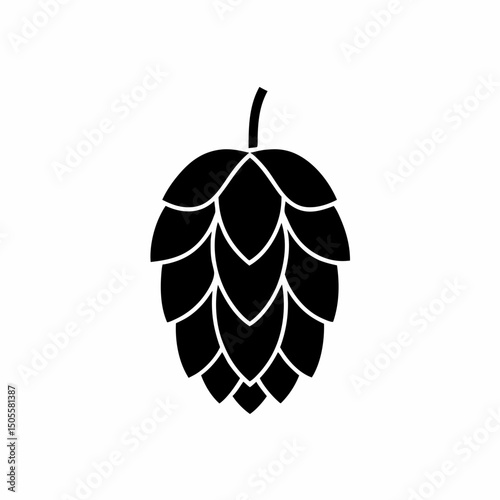 creative and simple minimal details Outline Hop Icon sign vector
