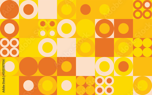Abstract Lem Citrus Colour monochrome scandinavian style pattern seamless background 