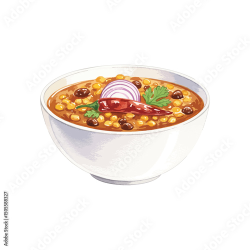 Dal Isolated on Transparent Background – Watercolour Illustration