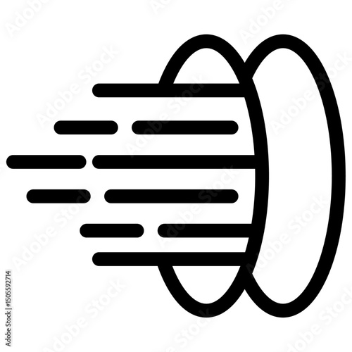 teleport Icon Black and white outline vector