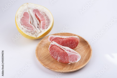 Fresh red-fleshed pomelos