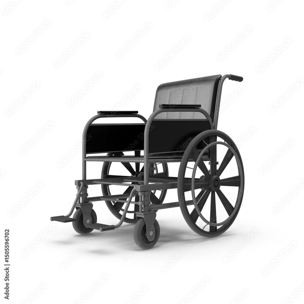Fototapeta premium Wheelchair isolated on transparent background