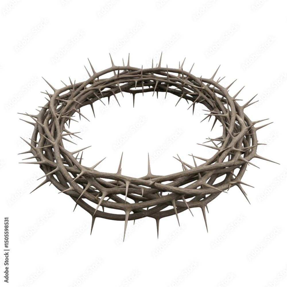 Fototapeta premium Thorns woven into an intimidating crown
