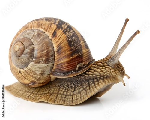 snail isolated on white background