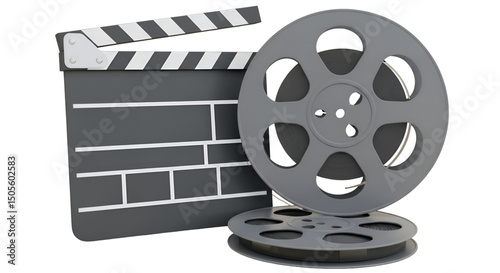 Film industry tools Slate and reels