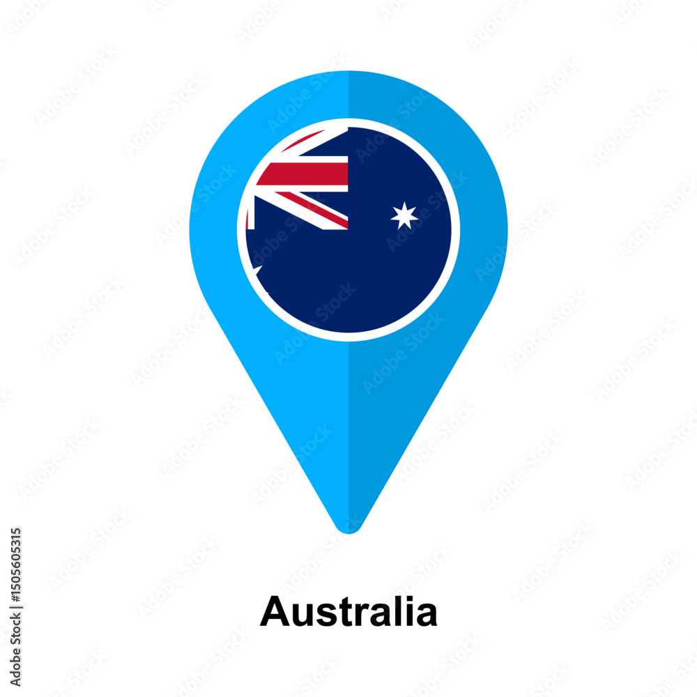 Australia country location icon isolated on transparent background Australia country location icon isolated on transparent background