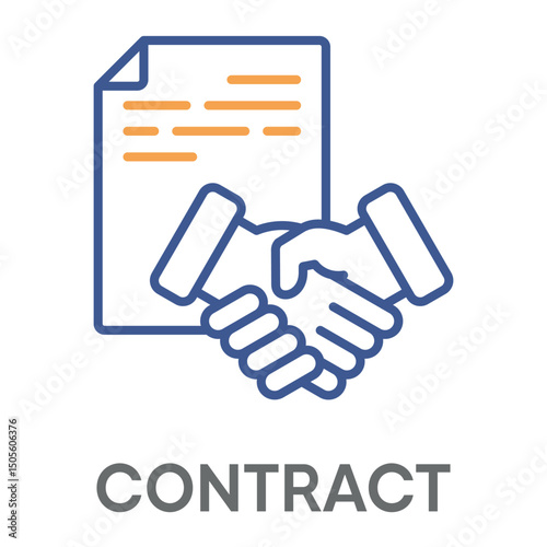 contract concept simple design icons, simple style design inspiration for any interface and purpose suitable for symbols and more