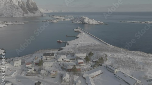 Aerial View over Reine // Lofoten, Norway