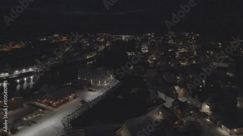 Aerial View over Henningsvaer // Lofoten, Norway