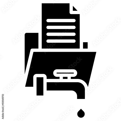 Data Leak glyph icon