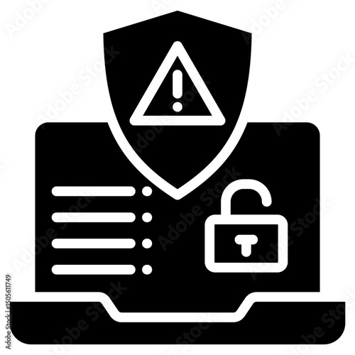 Security Warning glyph icon