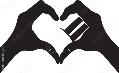 Heart Hands: The hands create a symbol of love and connection, a visual representation of care, bonding, and unity.