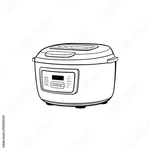Rice Cooker Icon Vector Illustration