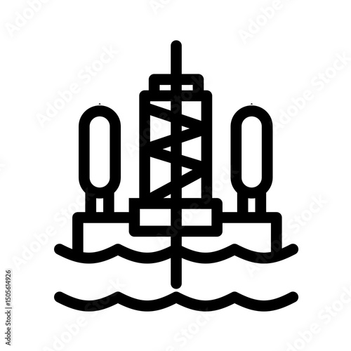 oil sea well icon