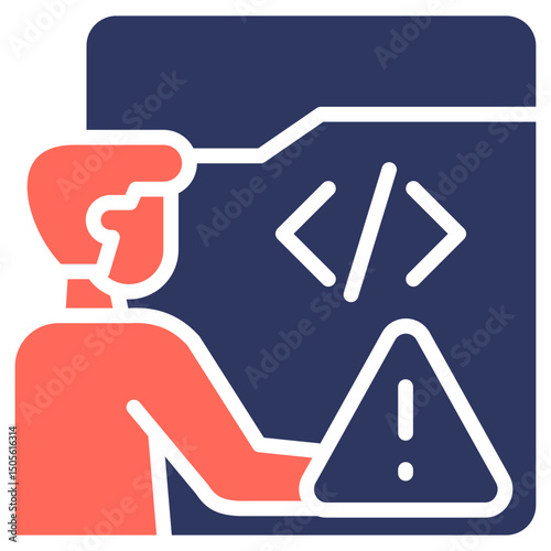 Code Issue glyph color icon