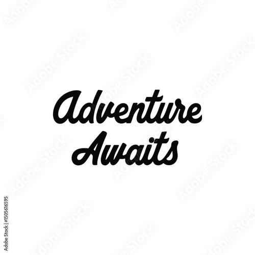 vector phrase written in expressive brush calligraphy 