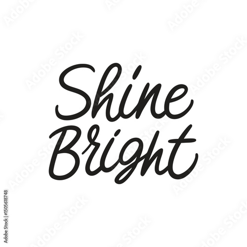 vector phrase written in expressive brush calligraphy 