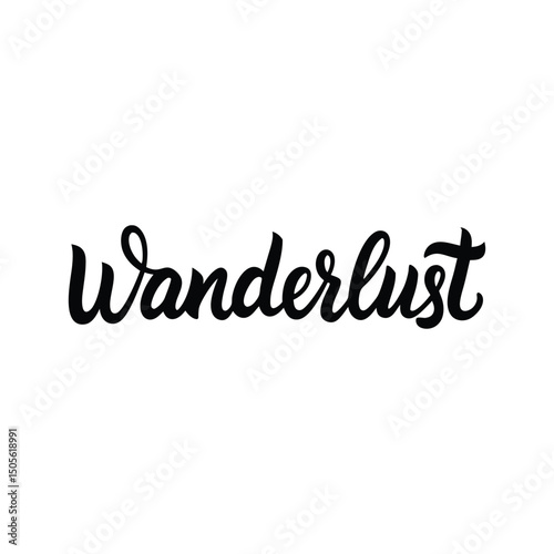 vector phrase written in expressive brush calligraphy 