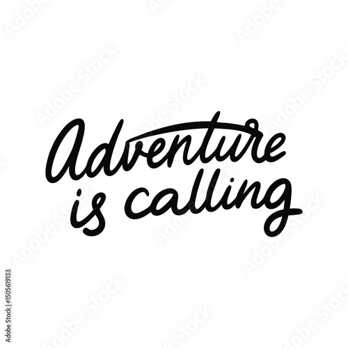 vector phrase written in expressive brush calligraphy 