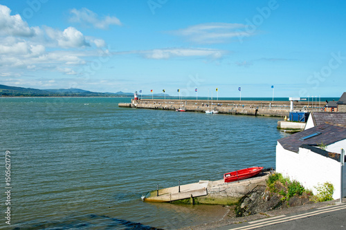 harbour and lighthouse in Wicklow town, Ireland
