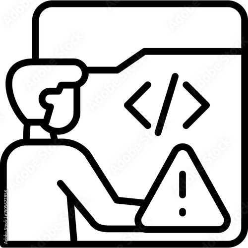 Code Issue line icon