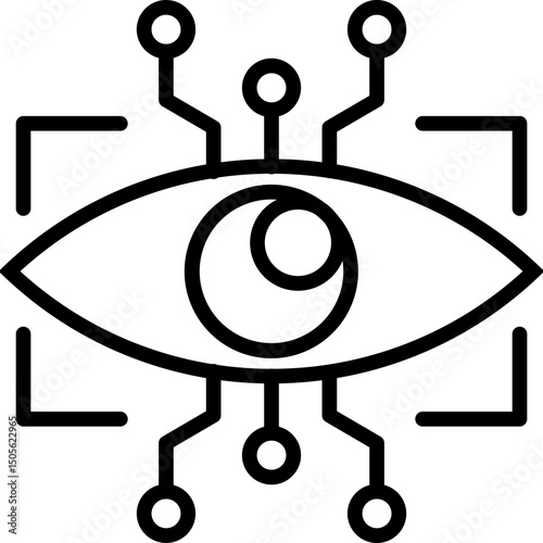 Eye Scan line icon