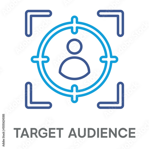 target audience concept simple design icons, simple style design inspiration for any interface and purpose suitable for symbols and more
