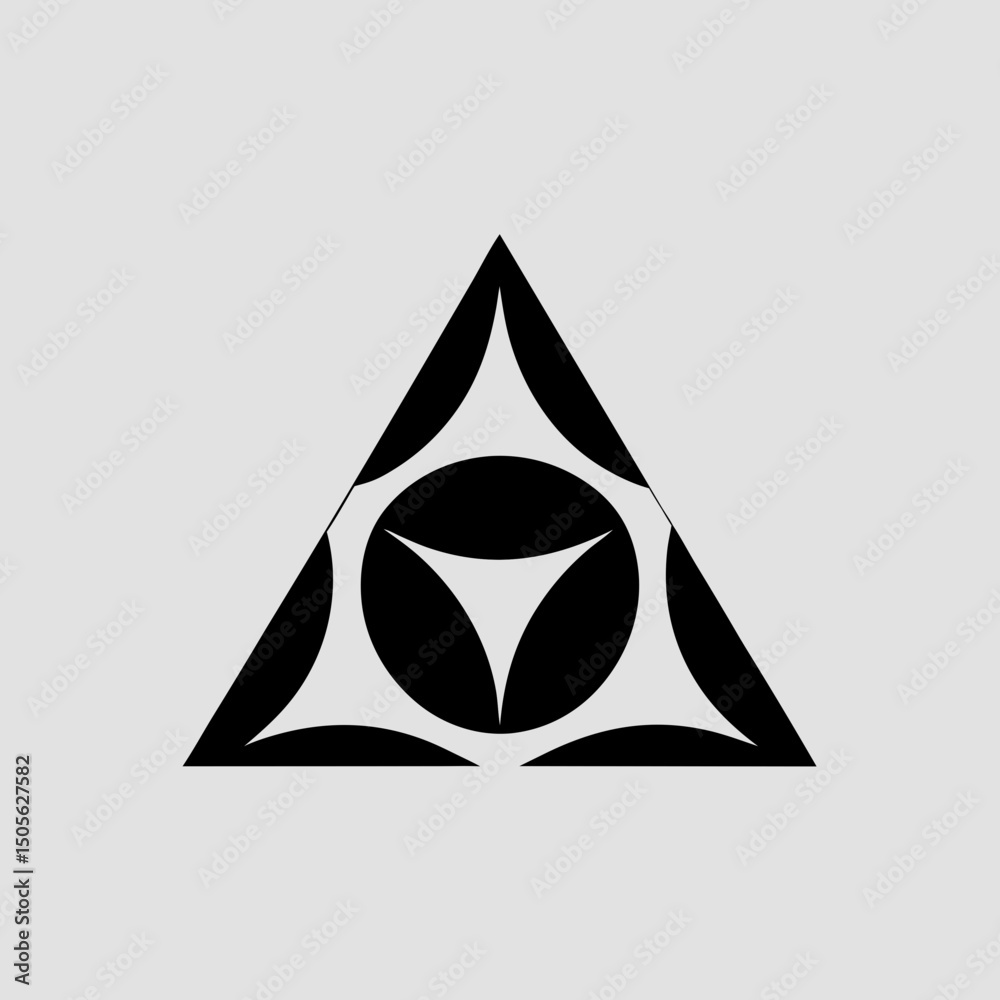 Fototapeta premium vector illustration of a abstract triangle