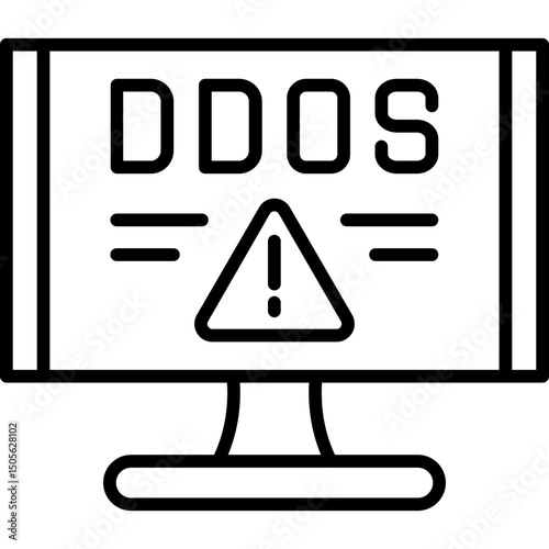 Ddos Cyberattack Icon