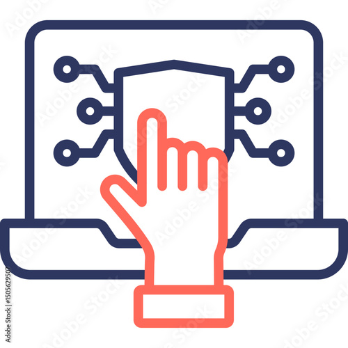 Access Control line color icon