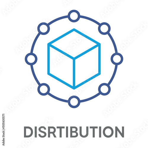 distribution concept simple design icons, simple style design inspiration for any interface and purpose suitable for symbols and more