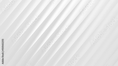 Bright white grey curve lines motion minimal design corporate background. Seamless loop