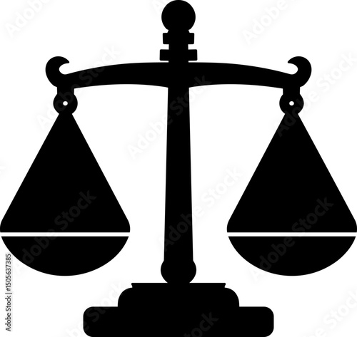 Justice Scale Vector Illustration