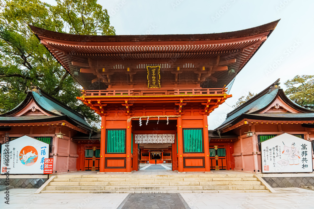 Fototapeta premium Fujisan Hongu Sengen Taisha Shrine in Fujinomiya